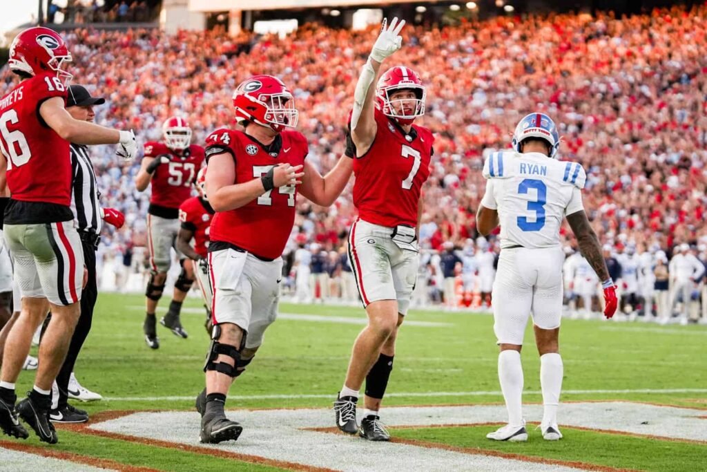 Ole Miss Rebels Football vs Georgia Bulldogs Football Match Player Stats