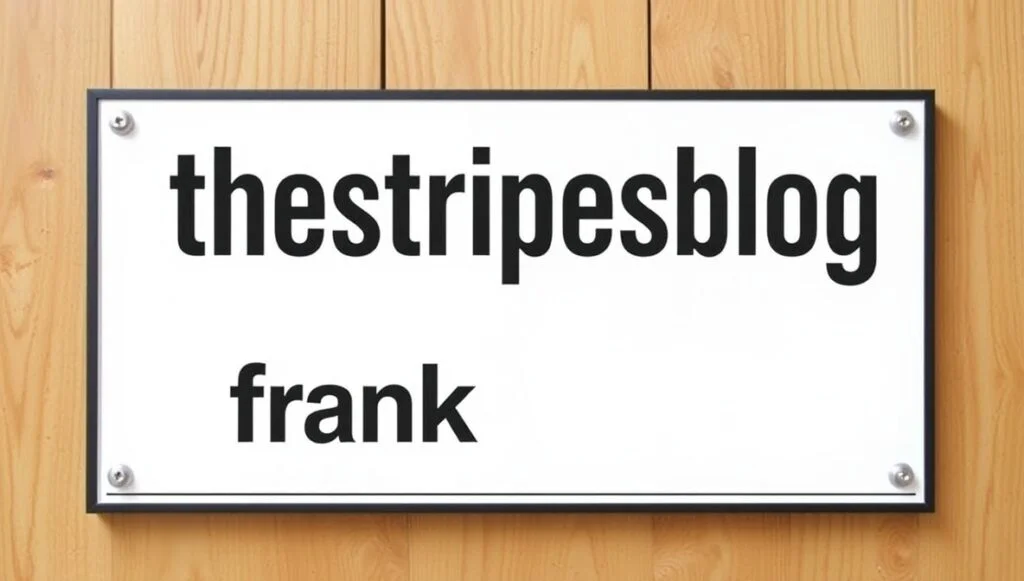 thestripesblog contact frank